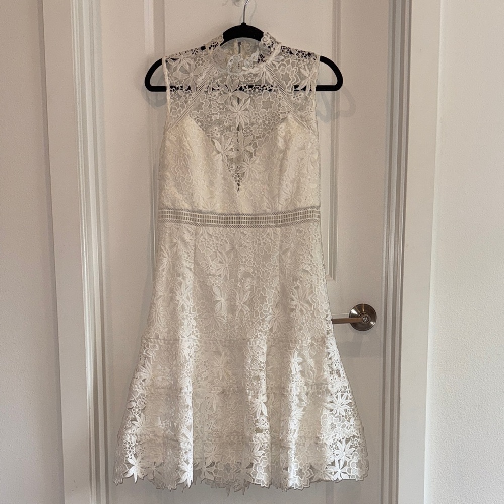 Bardot Ivory Lace Dress